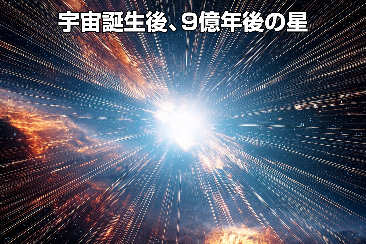 宇宙誕生後、９億年後の星