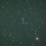 冥王星は、今夜が「惑星最後の夜」になった。2006年8月24日21時8分（日本時間）、西はりま天文台の「なゆた望遠鏡」＋高感度ハイビジョンカメラで撮影。クリックで拡大（提供：兵庫県立西はりま天文台）