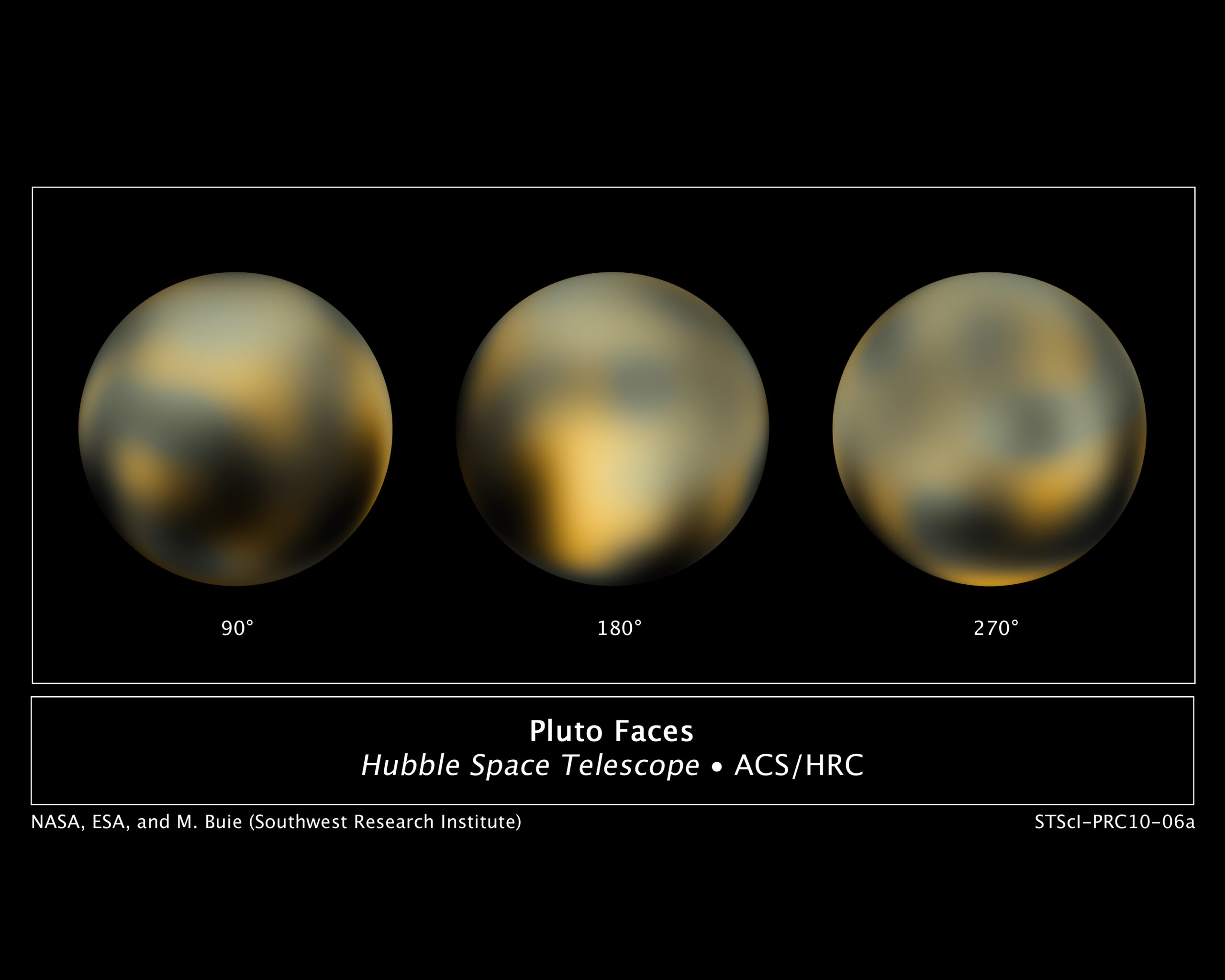 冥王星のカラー画像