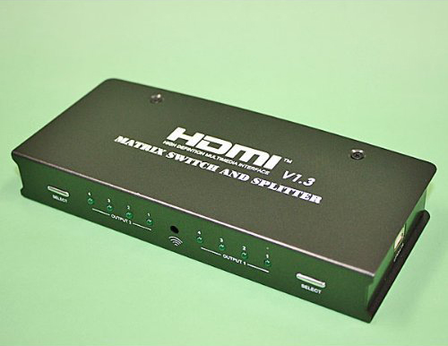 4入力2出力のHDMI切替器 (スプリッタ機能搭載) Donyaダイレクト DN-HDMI423