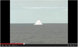 TRIDENT D5 lunched by USS ALABAMA -トライデントを発射する米潜水艦