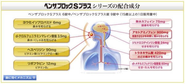 ベンザブロックSプラスの成分