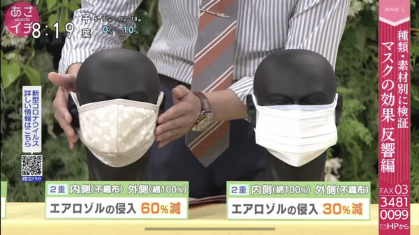 マスクの防御性能(3)