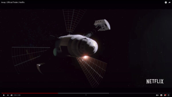 「AWAY」の宇宙船