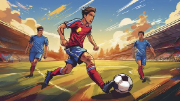 サッカーシーン