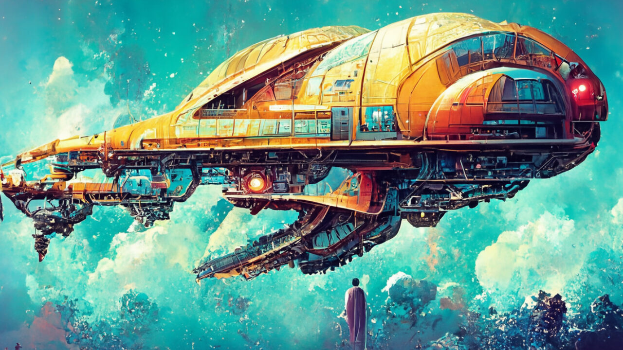 ａｉが描いた宇宙船がカッコイイ 諌山裕の仕事部屋